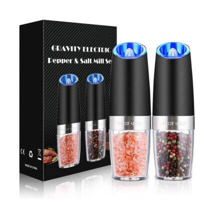 Gravity Electric Pepper and Salt Grinder Set