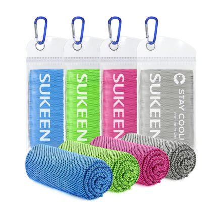 Sukeen- 4 Pack Cooling Towel, Ice Towel for Sport, Workout, Camping