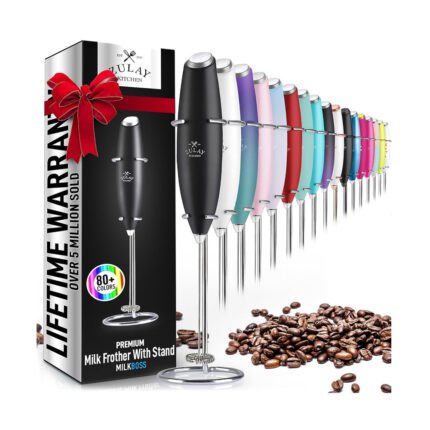 Zulay Powerful Milk Frother Handheld Foam Maker for Lattes